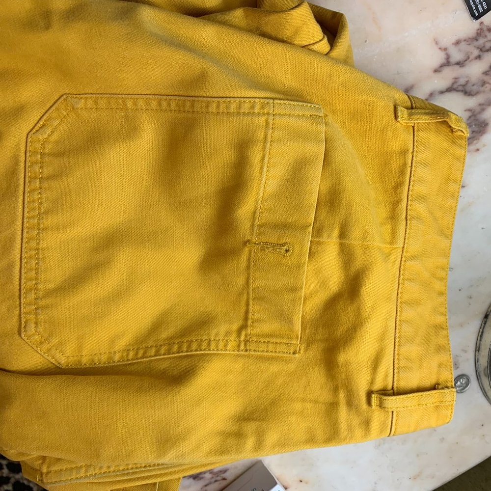 J.Crew Utility Worker Pant Cotton-Hemp, Spicy Sunflower, 35x32